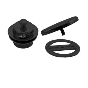 Image for Westbrass Twist And Close Universal Tub Trim Floating Faceplate, Matte Black from HD Supply