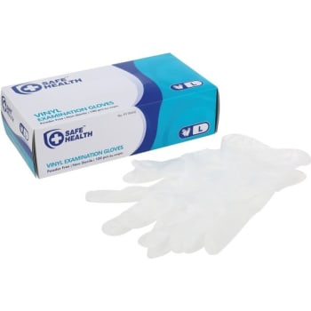 Vinyl Examination Gloves, Large Package Of 100