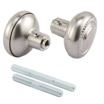 Image for Defender Security Colonial Door Knobs, 1/4 In., Wrought Steel, Satin Nickel from HD Supply