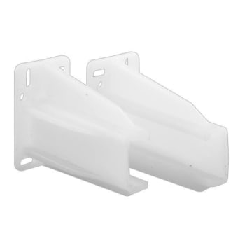 Image for Drawer Track Back Plate, 5/16 In. X 7/8 In., Plastic, White 1-pair from HD Supply