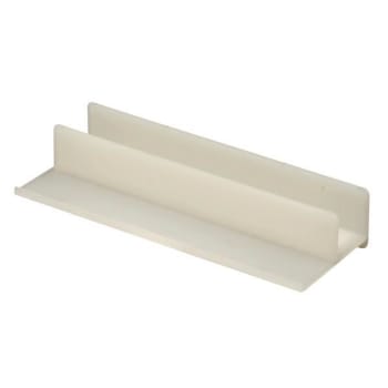 Image for Sliding Shower Door Bottom Guide, 5/8 In. Channels, Plastic, White from HD Supply