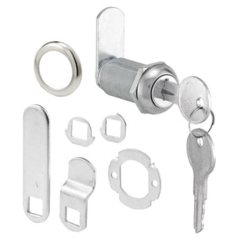 Defender Security Drawer & Cabinet Lock, 1-3/8in, Diecast, Stainless Steel, 1in