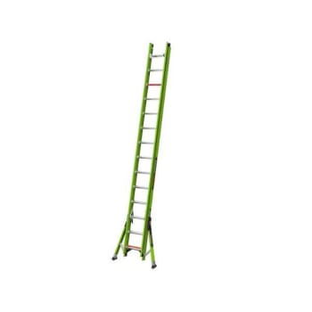 Image for Little Giant Ladders 28' Fiberglass Ladder With Ground Cue And Sure-Set Feet from HD Supply