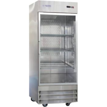 Norpole 23 Cu. Ft. Stainless Steel Reach-In Refrigerator With Glass Door