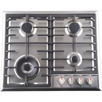 Image for Galanz 24 Gas Cooktop With 15000 BTU Triple Ring Power Burner, Stainless Steel from HD Supply