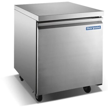 Image for Norpole 27 1 Door Stainless Steel Undercounter Freezer from HD Supply