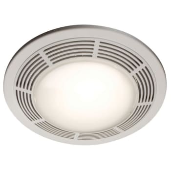 Image for Broan 100 CFM Ventilation Fan/Light W/Glass Lens & White Grille W/O Nightlight from HD Supply