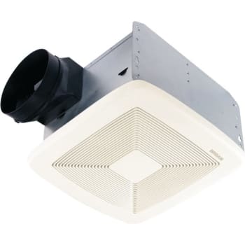 Broan® QTXE Very Quiet Bath Fan, 80 CFM, 6" Duct, 23.3 W, 120 VAC, 0.2 A
