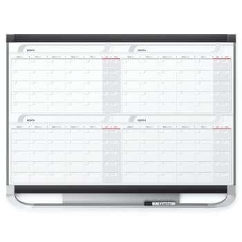 Image for Quartet® Prestige 2-Magnetic 4-Month Calendar Board from HD Supply