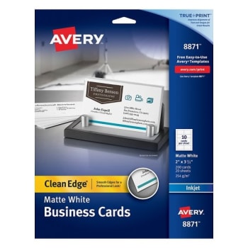 Image for Avery® White True Print Clean-Edge Business Card Pack Of 150 from HD Supply
