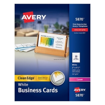 Image for Avery® White True Print Clean-Edge Business Card Value Pack Box Of 2000 from HD Supply
