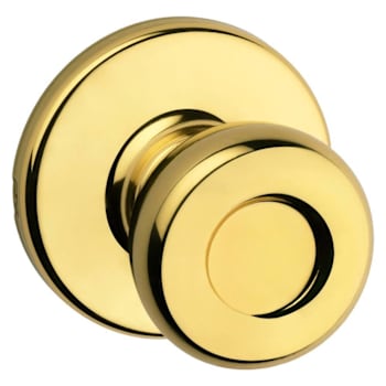 Image for Kwikset Tylo Polished Brass Hall/Closet Passage Door Knob from HD Supply