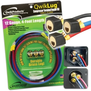 Image for Qwikproducts Three Terminal Repair Lugs/bags 12awg - 4 Foot Leads With Spades from HD Supply