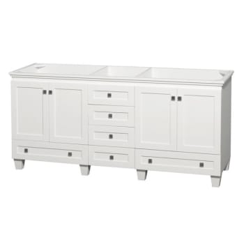 Image for Wyndham Collection Acclaim 72 in. Double Bathroom Vanity (White) from HD Supply