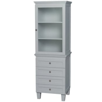 Image for Design House Wyndham Acclaim Oyster Gray Bathroom Linen Tower  Storage Cabinet And Drawer from HD Supply