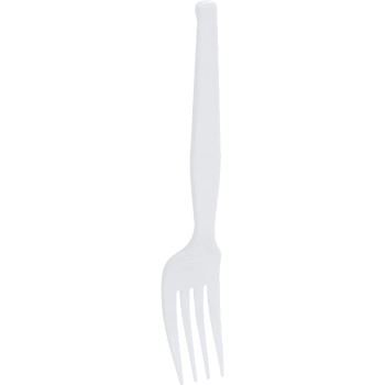 Image for Dixie White Medium Weight Polystyrene Fork Box Of 1000 from HD Supply