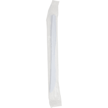 Image for Dixie White Medium Weight Polystyrene Individually Wrapped Knife Box Of 1000 from HD Supply