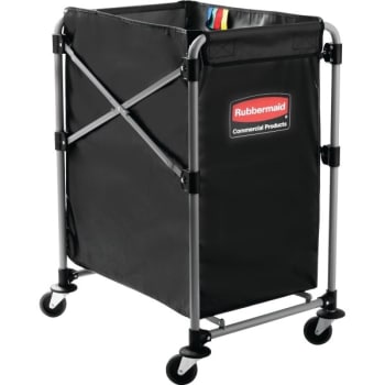 Image for Rubbermaid 220 Lb Black X-Cart 4-Bushel Collapsible Basket from HD Supply