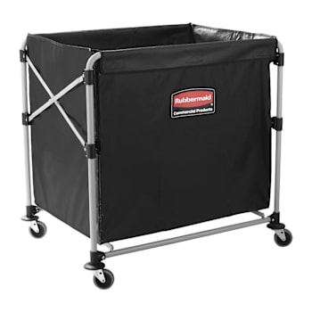 Rubbermaid Commercial Collapsible X-Cart Basket (Black)