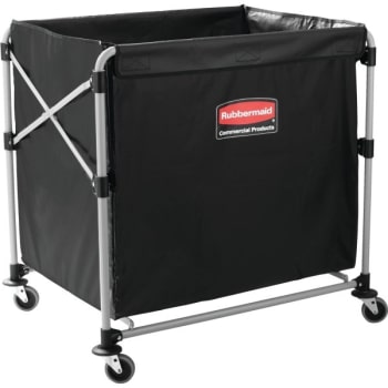 Image for Rubbermaid 220 Lb Black X-Cart 8-Bushel Collapsible Basket from HD Supply