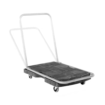 Rubbermaid Commercial 250 Lb Black Single Hand Utility Platform Truck
