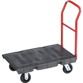 Image for Rubbermaid 1000 Lb Black Single Handle Heavy-Duty Platform Truck 36" x 24" from HD Supply
