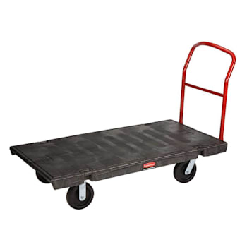 Image for Rubbermaid Commercial Platform Truck With 8-in TPR Casters, Heavy Duty, 2000 lb Capacity, Black from HD Supply