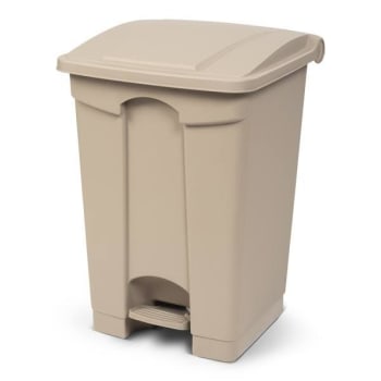Toter 12 Gallon Step On Container Fire Retardant - Beige