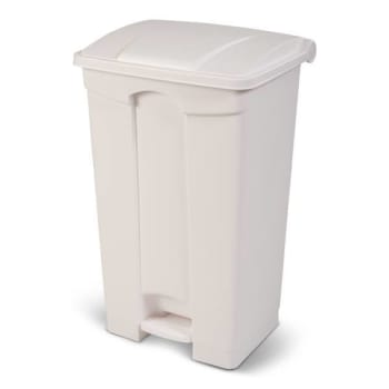Image for Toter 23 Gallon Step On Container Fire Retardant - White from HD Supply