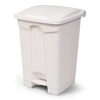 Image for Toter 12 G. Step-On Decorative Trash Can (White) from HD Supply