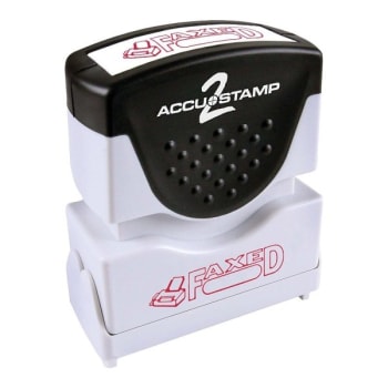 Image for Accu-Stamp® Red Shutter One-Color Stamp 1-5/8" X 1/2" from HD Supply