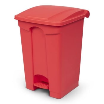 Toter 12 Gallon Step On Container Fire Retardant - Red