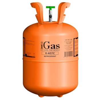R-407C Refrigerant, 25 Lb. Disposable Cylinder – R-22 Retrofit Alternative