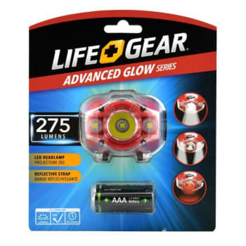 Life+Gear® 4 Light Mode, Ajustable, Advanced Glow LED Headlamp