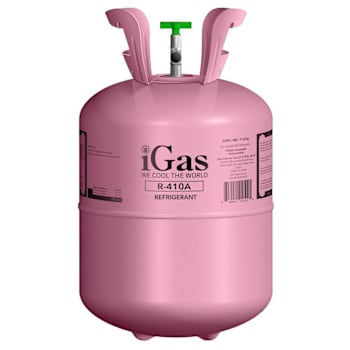 R 410a Refrigerant 25 Lb. Disposable Cylinder For Residential And Commercial HVAC Systems