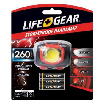 Image for Life+gear® 4 Light Mode, Adjustable, Storm Proof Headlamp from HD Supply