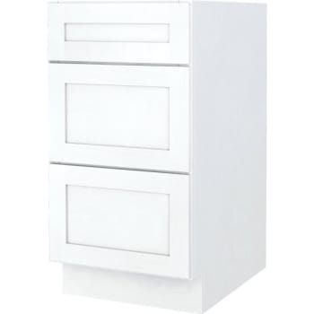 Image for Seasons® 21W x 34-1/2H x 24"D White Shaker Drawer Base Cabinet from HD Supply