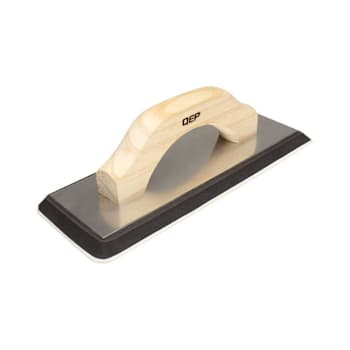 QEP 4" X 10.5" XL Non-Stick Gum Rubber Grout Float With Wood Handle