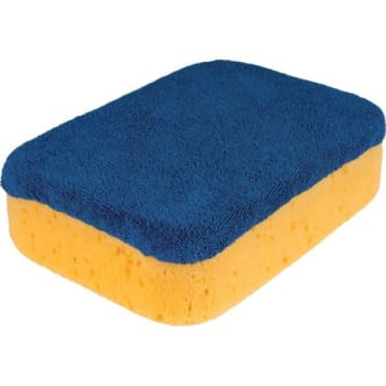 Qep 7 In X 5.5 In X 2 In Microfiber Polishing Sponge Grouting, Cleaning/ Washing