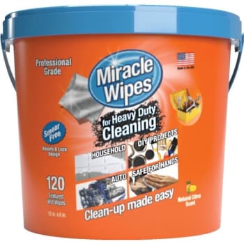 Image for Miracle Brands Miraclewipes For Heavy Duty Package Of 120 from HD Supply