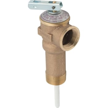 Cash Acme T And P Relief Valve 3/4" Extended Shank