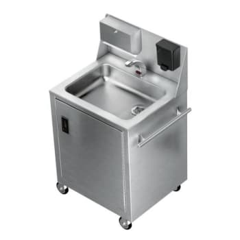 Image for Just Manufacturing Handwash Station, Sensor Faucet, Towel & Soap Dispenser from HD Supply