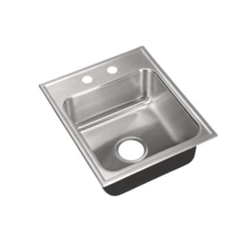 Image for Just Manufacturing, Drop-In Sink, 18 Ga Faucet Ledge, Od 20 X 19, 2 Hole from HD Supply