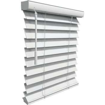Image for Champion® 42x96 Pure White Cordless 2" Smooth Faux Wood Blinds from HD Supply