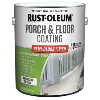 Image for Rust-Oleum 1 Gal Porch and Floor Coating Semi-Gloss Pure White/Pastel Tint Base 2PK from HD Supply