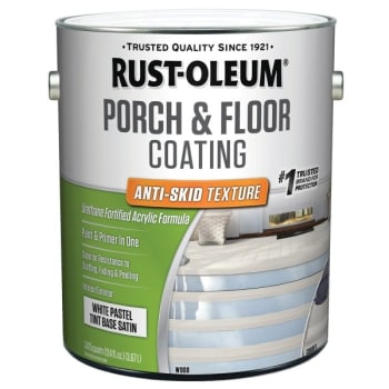 Image for Rust-Oleum 1 Gal Porch and Floor Coating Satin Anti-Skid Pure White/Pastel Tint Base 2PK from HD Supply