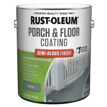 Rust-Oleum 1 Gal Porch and Floor Coating Semi-Gloss Pewter 2PK