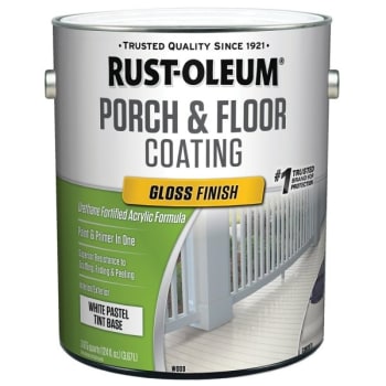 Image for Rust-Oleum 1 Gal Porch and Floor Coating Gloss Pure White/Pastel Tint Base 2PK from HD Supply