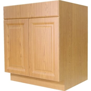 Seasons® 30"w X 34-1/2"h X 24"d 2 Door Kitchen Base Cabinet Auburn Oak
