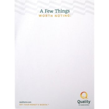 Image for Quality Inn Memo Pads, Case Of 1000 from HD Supply